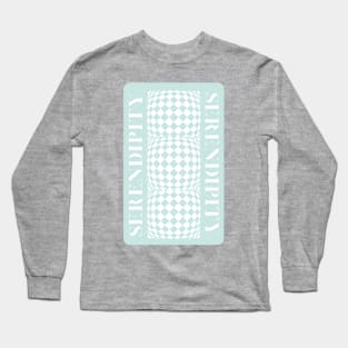 Serendipity distorted checkers Long Sleeve T-Shirt